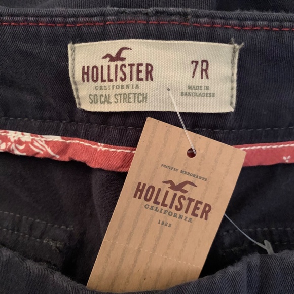 Hollister Women Social Stretch Navy Blue Pants Size 7R - Picture 12 of 12